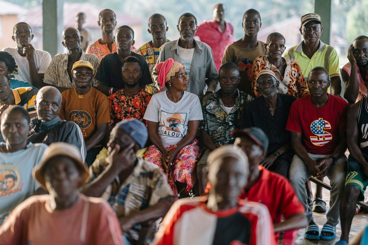Group of people sitting together